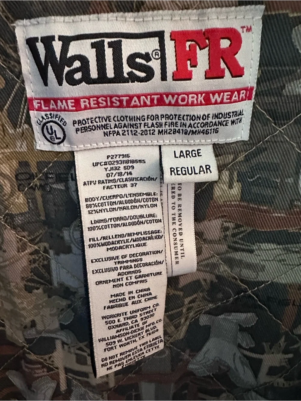 Walls Olive Green Work Jacket